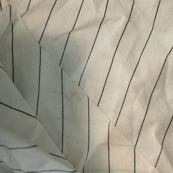 Bruno Mens White Pin Stripe Button Up Shirt - Picture 5 of 6